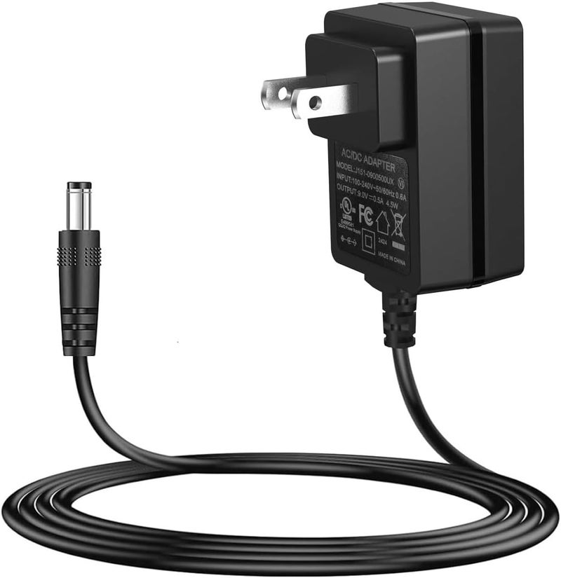 AITONE DC 9V 500mA Power Supply AC Wall Charger Adapter 4.92ft Compatible for Guitar Effect Pedals (Tip Negative) - Image 1